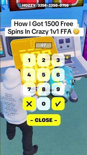 How I got 1500 Free Spins In Crazy 1v1 FFA 🤫 #fortnite #fortnitememes #fortniteclips #hozzy