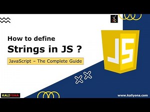 JS Strings | String Functions | Concatenation | JavaScript Tutorial | Kaliyona | In Kannada