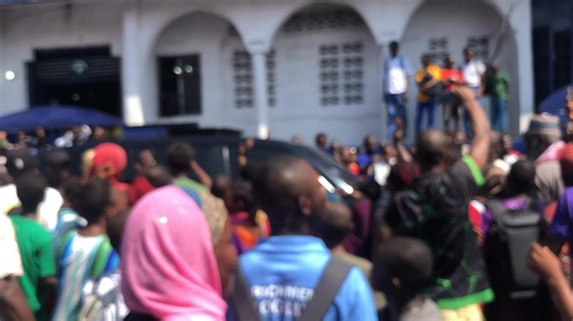 Former President Weah Leaving Newport Street Mosque as Liberians Chant Slogan: “Our Pa, Sorry, We Made a Mistake” By: Uriahs Nyepan. Facebook: Copyright Infringement Matters.. | DN-News Liberia