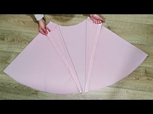 ✅ No Zipper, No Elastic, Super Easy Circle Skirt Sewing 💥