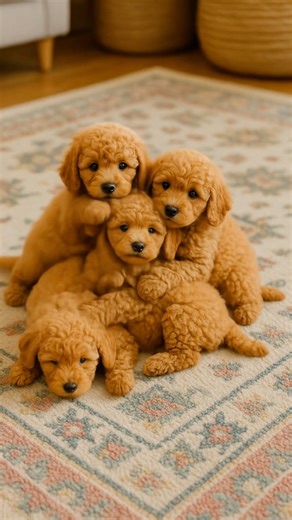 Puppy Huddle ✨ So soft, so sweet, so together 🧡