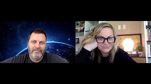 Nick Offerman and Amy Poehler are new to video calls, but they're Making It work. | NBC