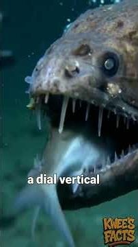 Idiacanthus atlanticus, the black dragonfish🤔#facts #animals #shorts #amazing #knowledge #nature #us
