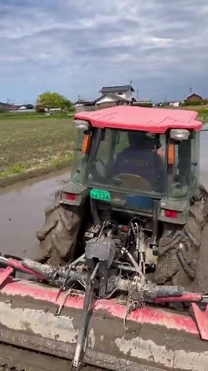 【稲作の師匠】トラクターで田んぼを平らにしています！
