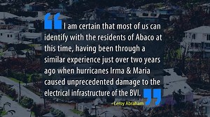 BVI Electricity Corporation Team providing assistance in the Bahamas. | Government of the Virgin Islands | Facebook