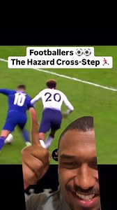 The Hazard Cross-Step is impossible to defend 👌 #footballtips #footballcoach #footballtraining #footballplayers #footballplayer #footballtactics #footballcoaching #footballanalysis #footballcoaches | Rashid Mahazi
