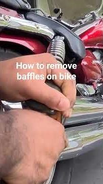 How to remove Baffles of exhaust on motorcycle