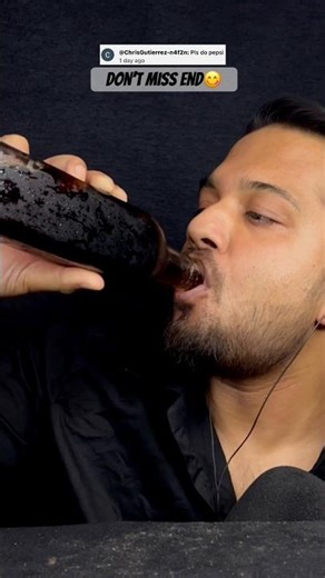 COLD CRIPSY🥶🧊 PEPSI⭕️ At 3PM😋 #satisfying #sleep #asmr #shorts