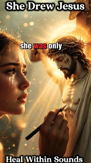 I Drew Jesus on the Cross & Suddenly Felt His Presence ✝️😭 #god #drawing #jesus #shorts