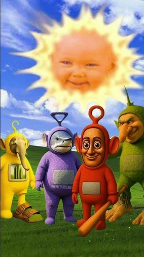 Brainrot Teletubbies Meme 😂🌞 | Cursed Childhood Vibes