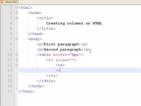 How to Create Web Pages Using HTML : How to Make Columns on a Web Page