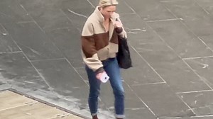 Amy Robach and Andrew Shue together to hand over Maltipoo Brody