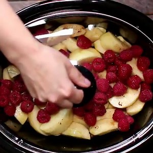 694K views · 150 reactions | Slow Cooker Cinnamon Raspberry...
