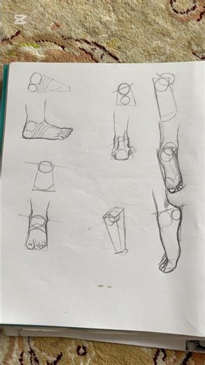 How To Draw Feet From Any Angle,Easily!#sketch #feet #easy #shortsvideo