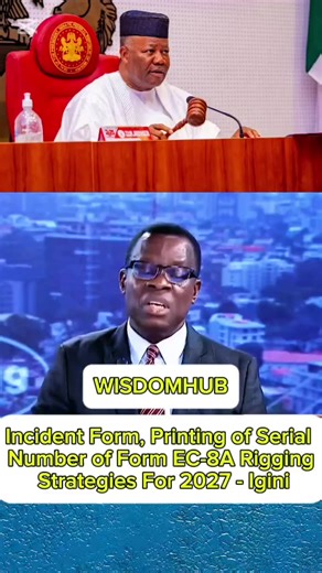 Incident Form, Printing of Serial Number of Form EC-8A Rigging Strategies For 2027 - Igini For 10 years, particularly from the Jega leadership up to Mahmood Yakubu, much effort went into e-transmission. There was an INEC-NCC report on electronic transmission, ready since 2018. The danger with what has been passed is that we're bringing back the incident form, which will be an avenue for rigging. Presiding officers' lives will be in danger in 2027 if they opt to use discretionary powers due to cl