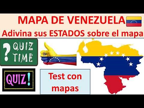 Mapa de Venezuela con sus Estados