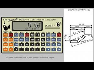 Jobber 6 Construction Calculator - How to Square Up Building Project