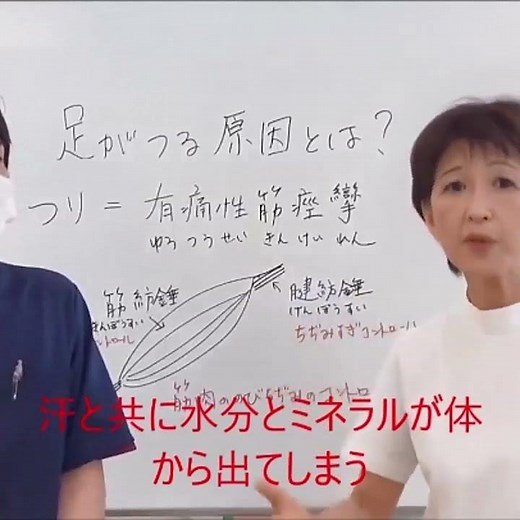 足がつる（有痛性筋痙攣）原因と予防や対処方法#shorts