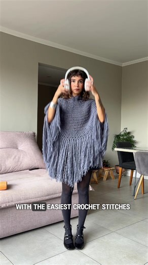 Step-by-Step Crochet Poncho Tutorial | DIY Crocheted Outfit