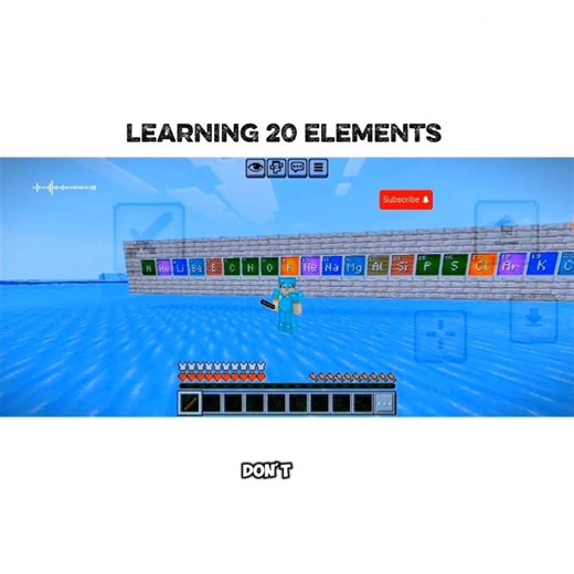 LEARNING 20 ELEMENTS IN MINECRAFT || MINECRAFT EASY TO LEARN & UNDERSTAND || #shorts