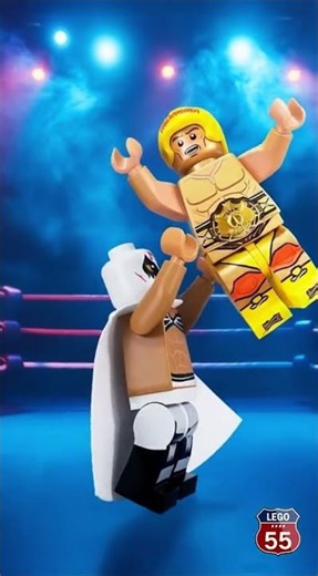 WWE Lego Wrestling: Hulk Hogan vs Mil Masceras #wwe #lego #cartoon #animation