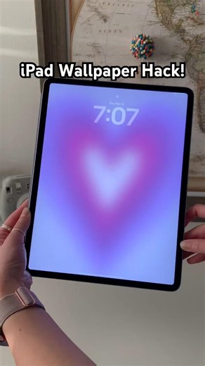 iPad wallpaper hack! #ipad #apple #wallpaper #cute #drawing #shorts #digitalart #easy #fun #design