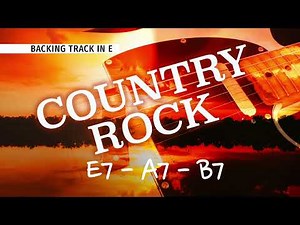 Country Rock Guitar Backing Jam Track in E