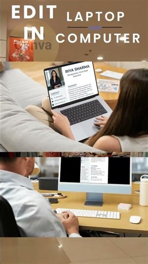 Receptionist Resume Template – Edit in Canva #resume #jobresume #reels #shorts