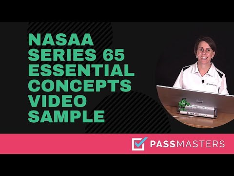 NASAA Series 65 Exam Prep Course Sample Essential Concepts Video