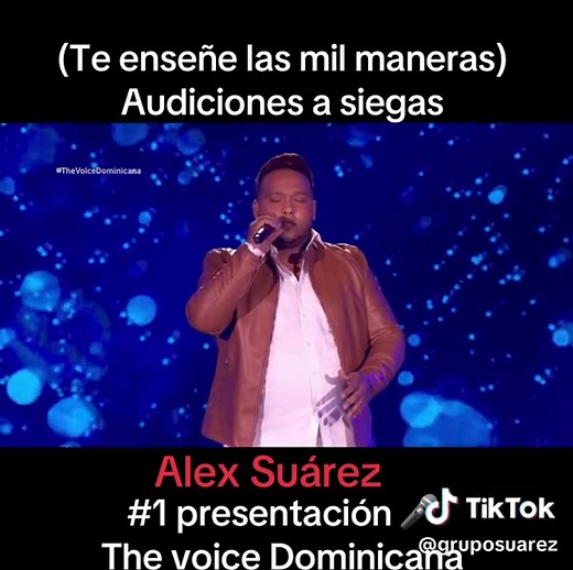 Primera presentación de Alex Suárez en The Voice Dominicana
