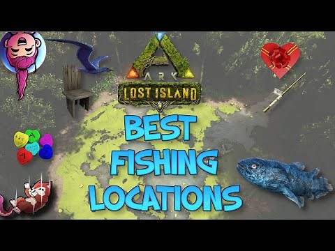 BEST FISHING LOCATIONS LOST ISLAND & QUICK FISHING TUTORIAL - Ark Survival Evolved