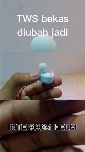 ubah TWS bekas kalian jadi INTERCOM HELM!!! #diy #tws