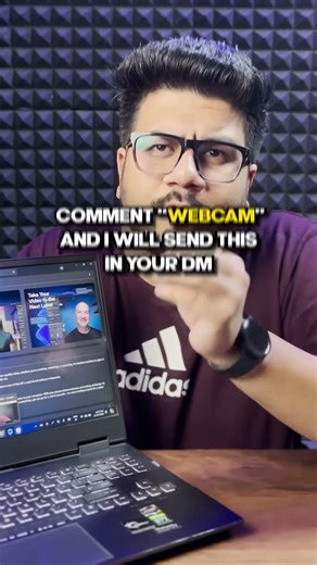 Increase your Laptop's webcam video quality 🤯 for FREE🔥🚀 #laptop #tech #shorts #gaminglaptop