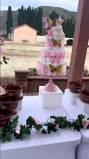 Baby Shower Setup ✨Full Mexican buffet, florals, agua frescas & decor by Las Casuelas Catering 🌸🧸