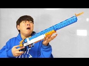 4시간 걸렸습니다..!! 총 600피스 볼트액션 레고총 ! // 코너 Korner