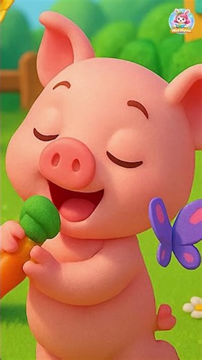Piggy market gaya! 😱🐷 | 5 Little Piggies Song | Kids Rhymes #shorts