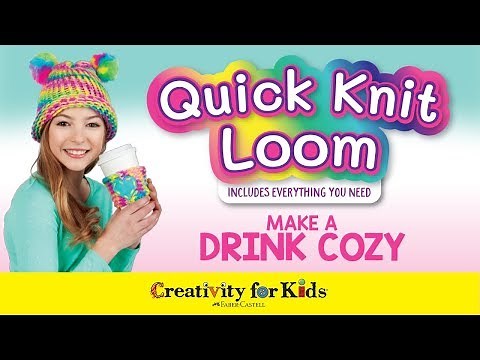 How to Knit a Drink Cozy | Quick Knit Loom | Creativity for Kids