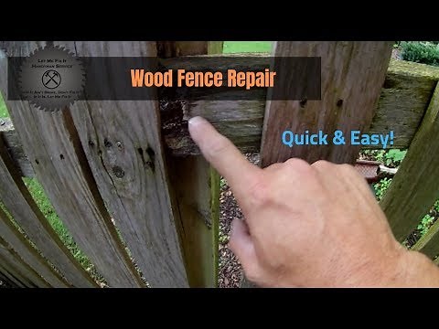wood fence repair - fix your fence quick, easy & cheap | let me fix it handyman