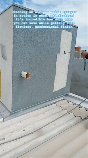 Transforming This Wall with an Airless Paint Sprayer #paintsprayer #airlesssprayer #paintingtips