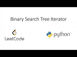 Leetcode - Binary Search Tree Iterator (Python)