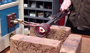 Watch this induction forge turn metal red-hot in 12 seconds