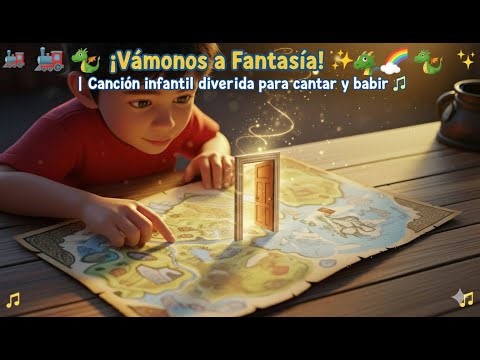🚂🐉¡Vámonos a Fantasía! 🌈✨ | Canción infantil divertida para cantar y bailar 🎶🤩