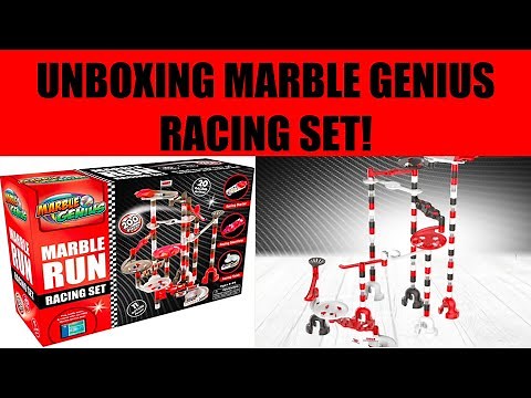 Unboxing Marble Genius Racing Set!