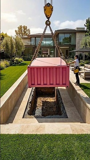 Secret Living Room UNDER a Swimming Pool - Amazing Build!