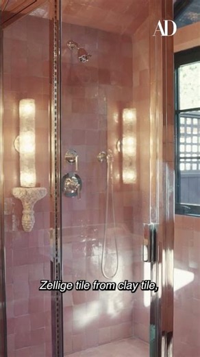 Sarah Paulson’s Dreamy Pink Bathroom