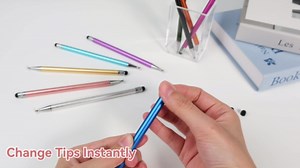 LINFANC 10 Pcs 2-in-1 Stylus Pen for Touchscreen, High Precision & Sensitivity Stylus Pen for iPad/iPhone/Android Tablets, Compatible with All Touch Screens