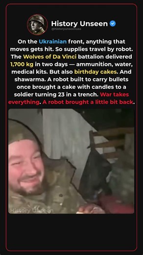 How A Birthday Cake Arrived At The Front Line By Robot 🍰🤖