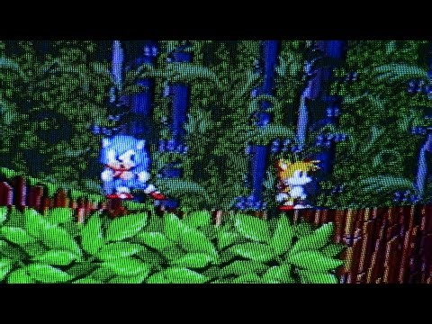 Playing Sonic 2 prototype on real hardware