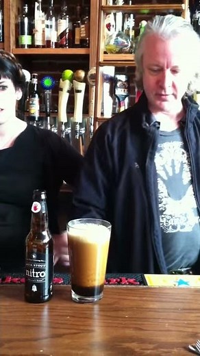 How to pour a Left Hand Nitro Milk Stout.