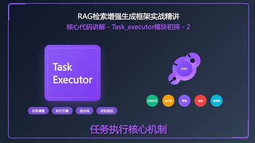 RAG检索增强生成框架实战精讲-核心代码讲解2：Task_executor模块初探